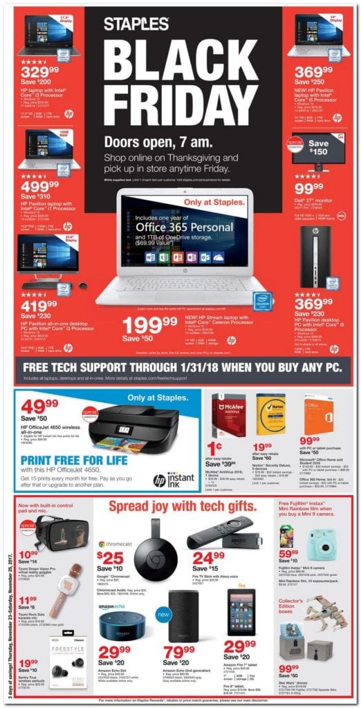 Staples Black Friday Deals