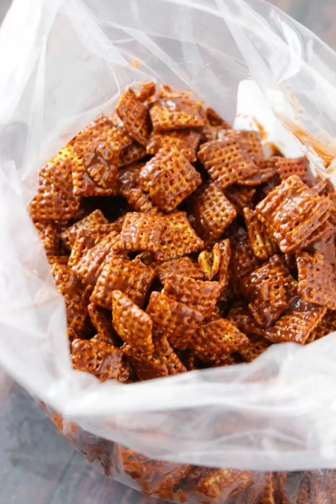 Chocolate Chex Mix in Bag