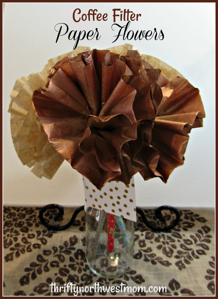 How To Make Paper Flowers with Coffee Filters