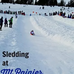 Sledding at Mount Rainier National Park is a fun winter activity in the Northwest if you know these tips before you go.