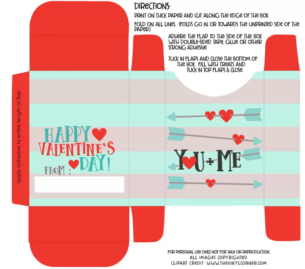 Free Valentines Day Printable Boxes – Indie Crafts