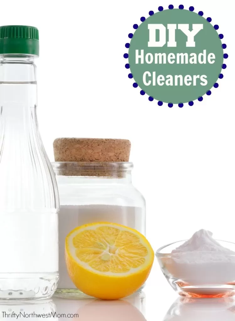 DIY Homemade Cleaners for a frugal and non-toxic cleaning option in your home.