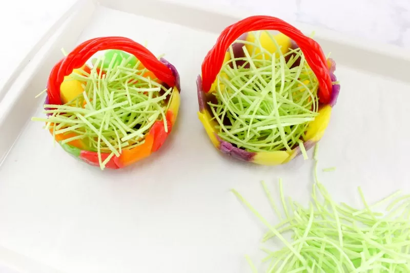 Easter Candy Bowls with Edible Grass