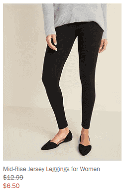 Old Navy Leggings Sale - 50% Off Today (start at $6.50) - Thrifty