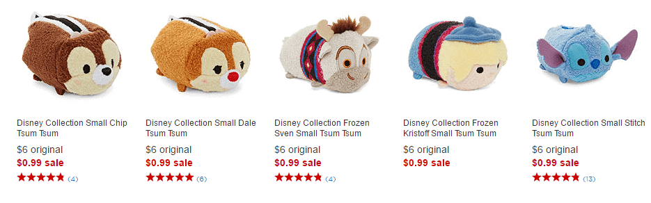 tsum tsum mini plush list