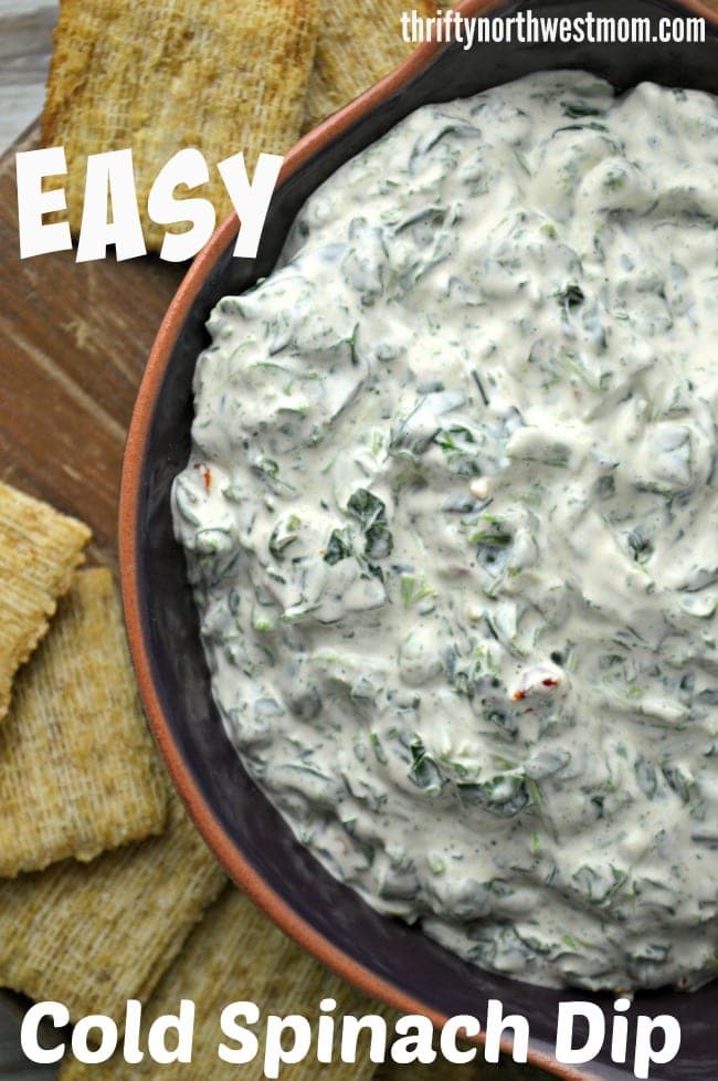 Easy To Make Cold Spinach Dip Recipe! - Thrifty NW Mom