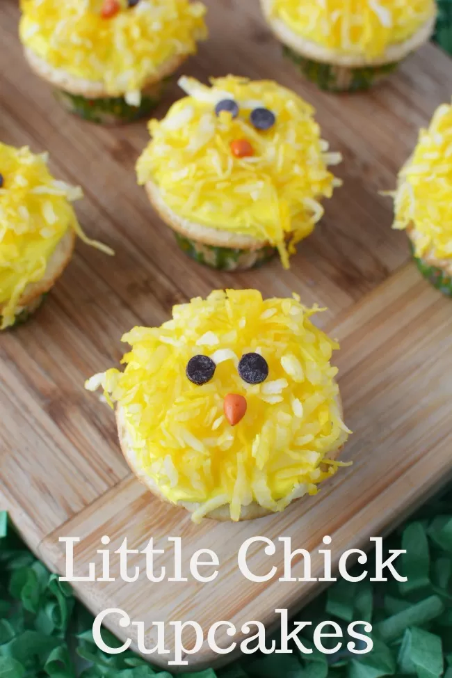 Easy Little Chick Cupcakes for Easter