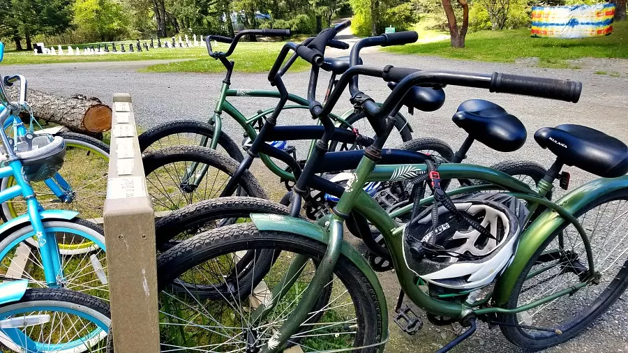 Bicycles to ride at Lakedale Resort