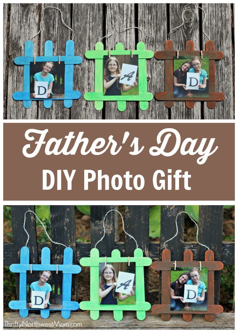 Father's Day Gift Idea – Framed Finger Paint Picture – Nifty Mom