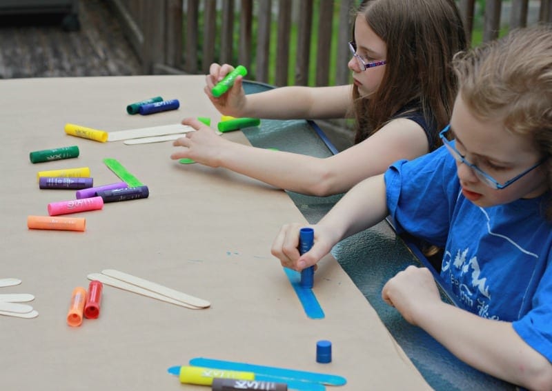 Fathers Day Frame with Kwik Stix Paint Sticks