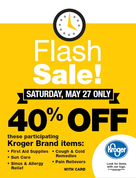 Fred Meyer and QFC Flash Sale – 40% off Health & Beauty Items – Saturday May 27th