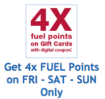 Fred Meyer 4X Fuel Points