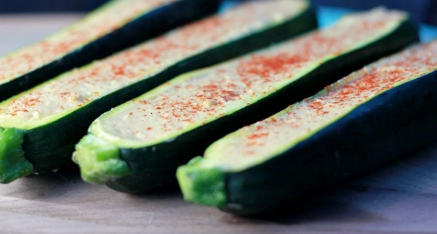 Stuffed Zucchini with Sabra Hummus