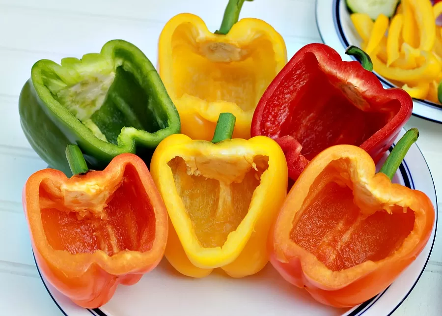 Sweet Peppers for Veggie Train