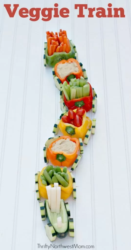 Veggie Train - A Kid-Friendly Appetizer for Parties