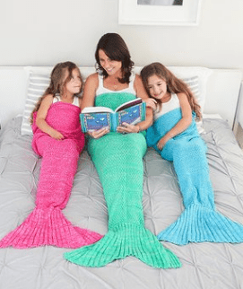 mermaid tail blankets at Zulily