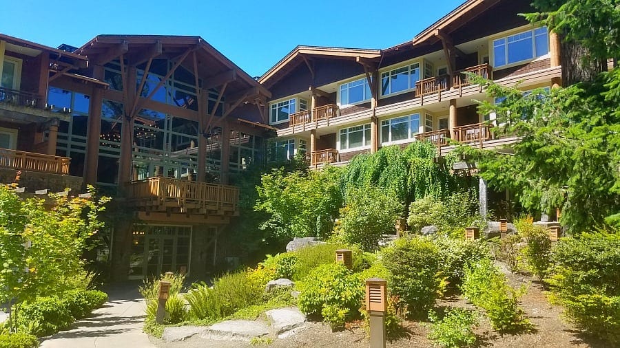 Alderbrook Resort Waterfall & Grounds