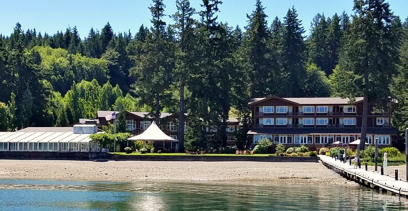 Alderbrook resort view from Water