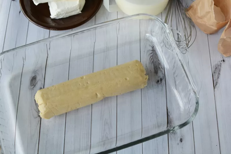 Cookie dough crust for Lemon Cream Cheese Whip Dessert