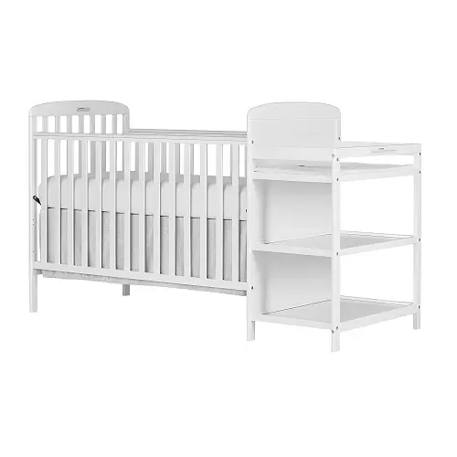 Dream On Me, 4 in 1 Convertible Crib and Changing Table Combo