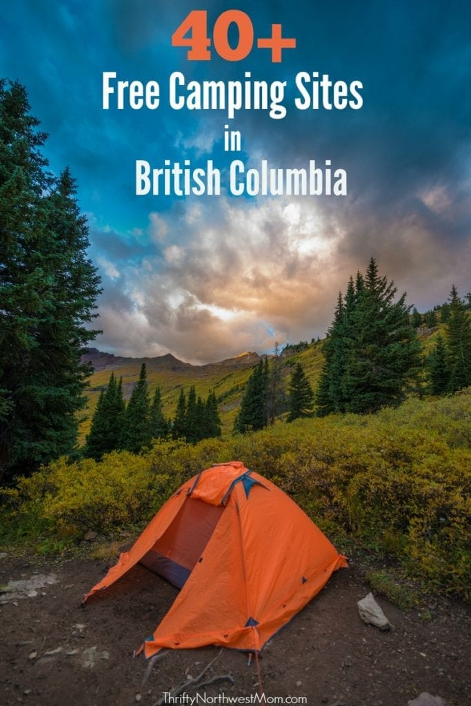 Check out this list of 40+ free camping sites in British Columbia, Canada, to camp on a budget in the Northwest