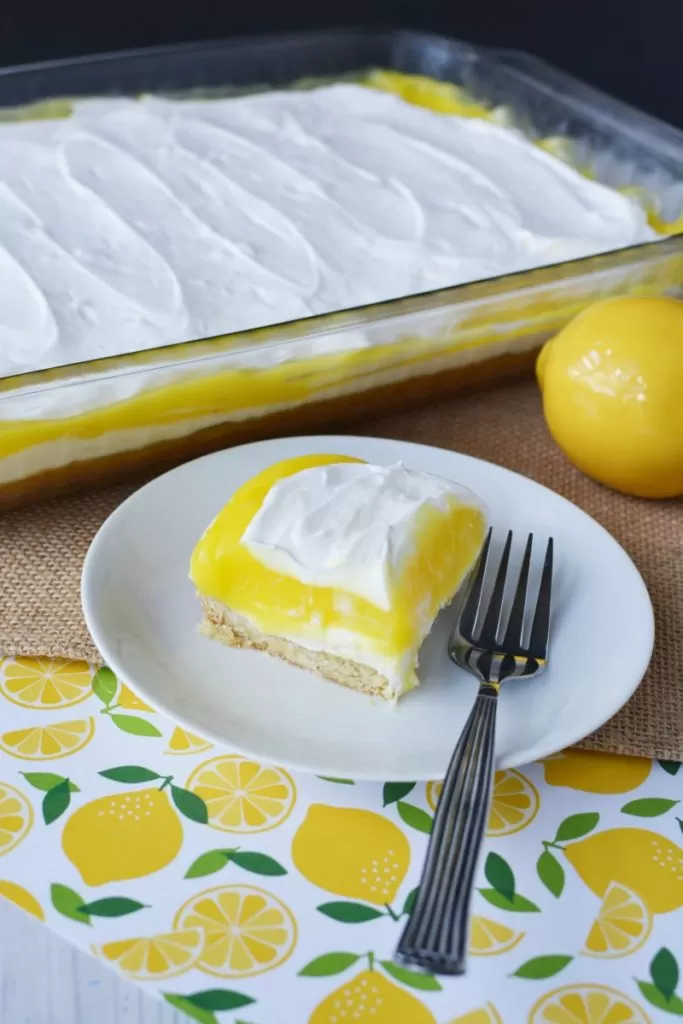Try this Lemon & Cream Cheese Whip Dessert for a simple, frugal dessert idea!