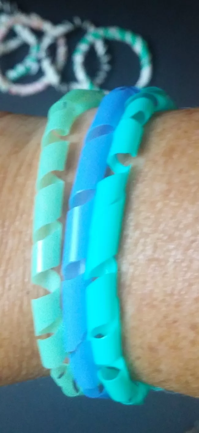 DIY BRACELET FROM DRINKING STRAWS Drinking Straw Party Bracelet (Easy  Recycling Project) - YouTube