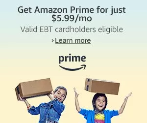 Amazon Prime Deals – as low as $6.99 / Month (SNAP / EBT Card Holders) & More!