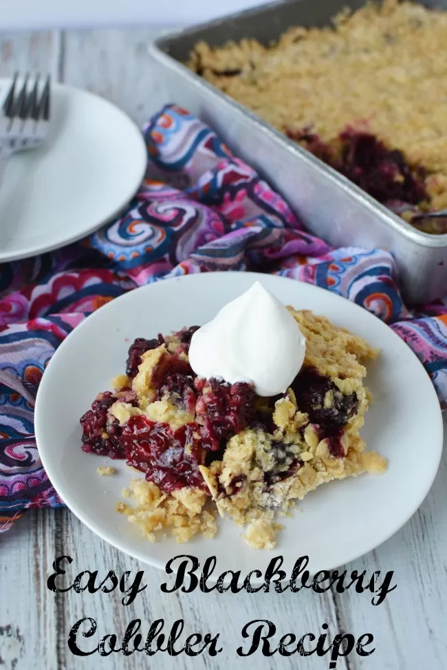 Easy Blackberry Cobbler