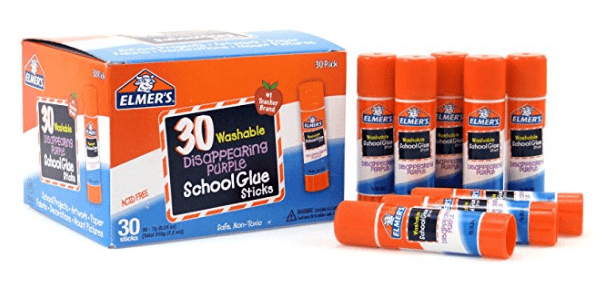 Elmer's Washable All-Purpose School Glue Sticks, 30 Pack