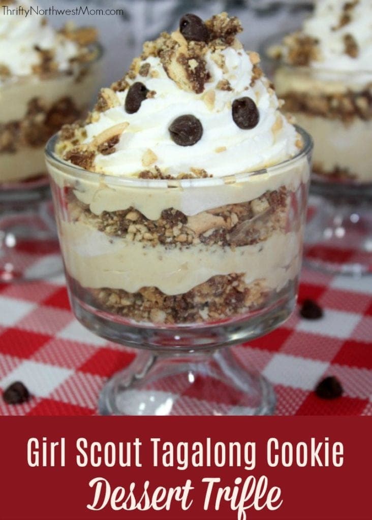 Girl Scout Tagalong Cookie Dessert Trifle