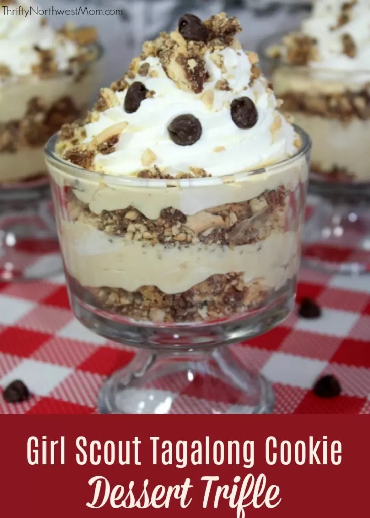Girl Scout Cookie Tagalong Dessert Trifle