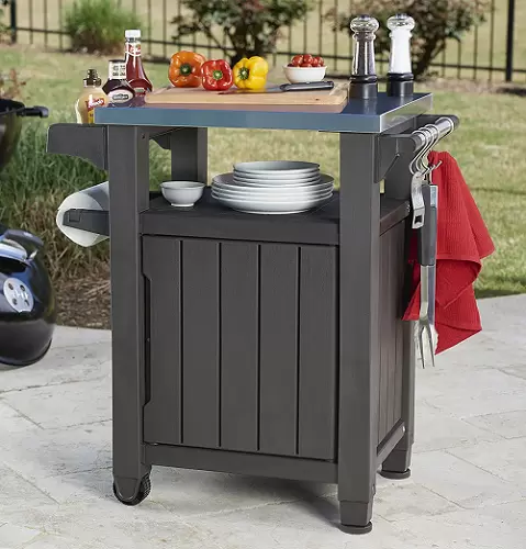 Keter Unity Indoor Outdoor BBQ Entertainment Storage Table