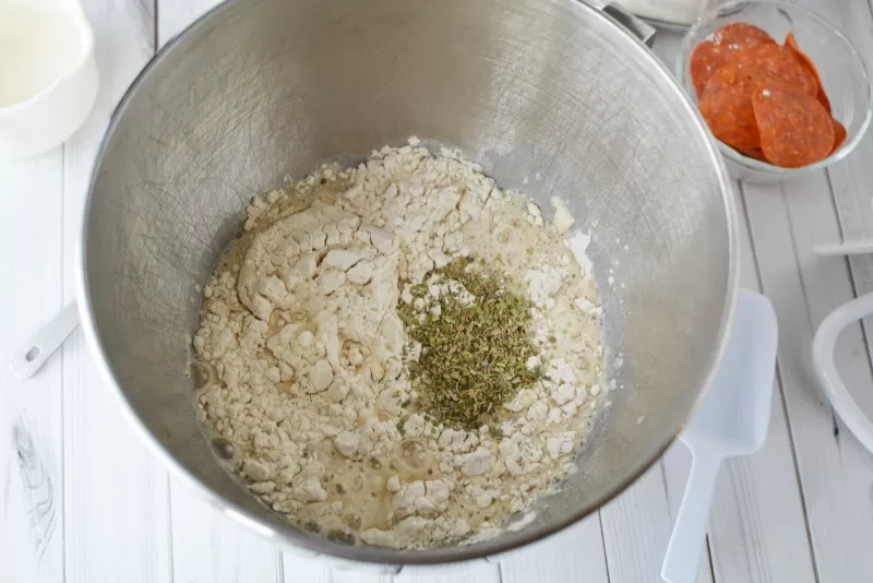 Dough and Seasonings for Freezer Friendly calzones