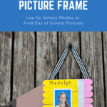 DIY Pencil Picture Frame for School Photos with Mess – Free Paint!