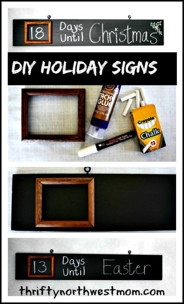 Simple DIY Countdown to the Holidays Sign