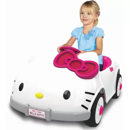 Dynacraft Hello Kitty 6V Battery Powered Ride On Car $79 (Reg $229)