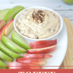 Make this Toffee Apple Dip in 10 minutes or less for a fun fall treat for a party