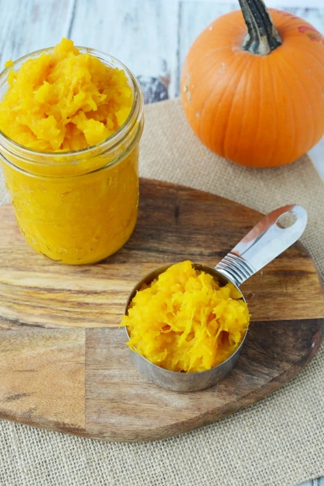 Homemade pumpkin puree