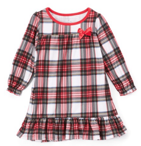 red and white plaid christmas pajamas