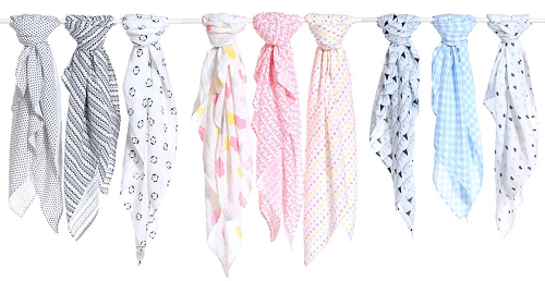 3-Pack Muslin Swaddles