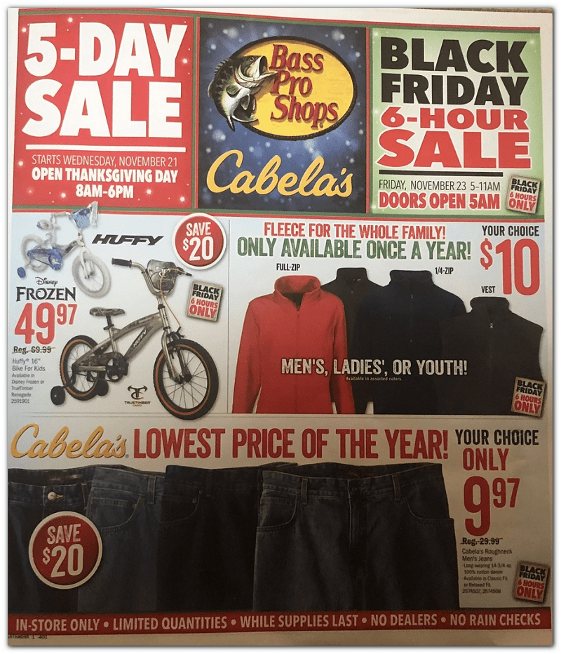 Cabelas Black Friday Deals For 2018 Thrifty Nw Mom