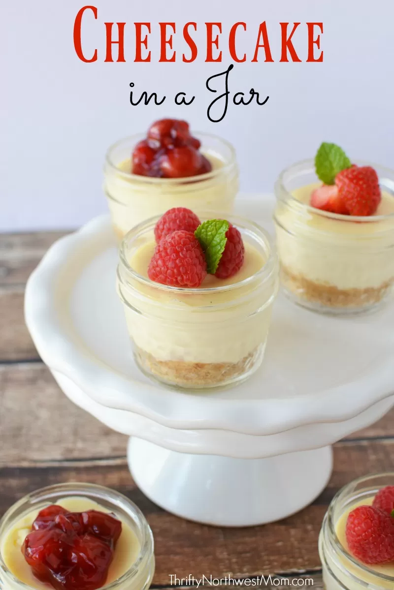 Cheesecake in a Jar is the perfect recipe to serve at a party as it is so versatile with different options for toppings and is always a crowd pleaser.