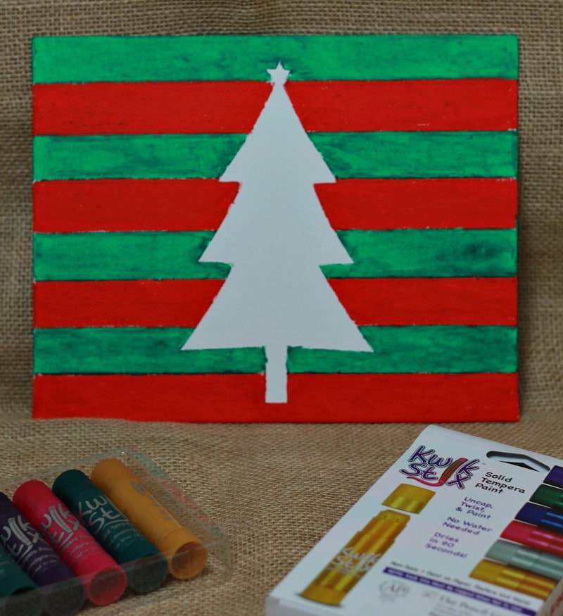 Christmas Tree Silhouette with Kwik Stix crafts