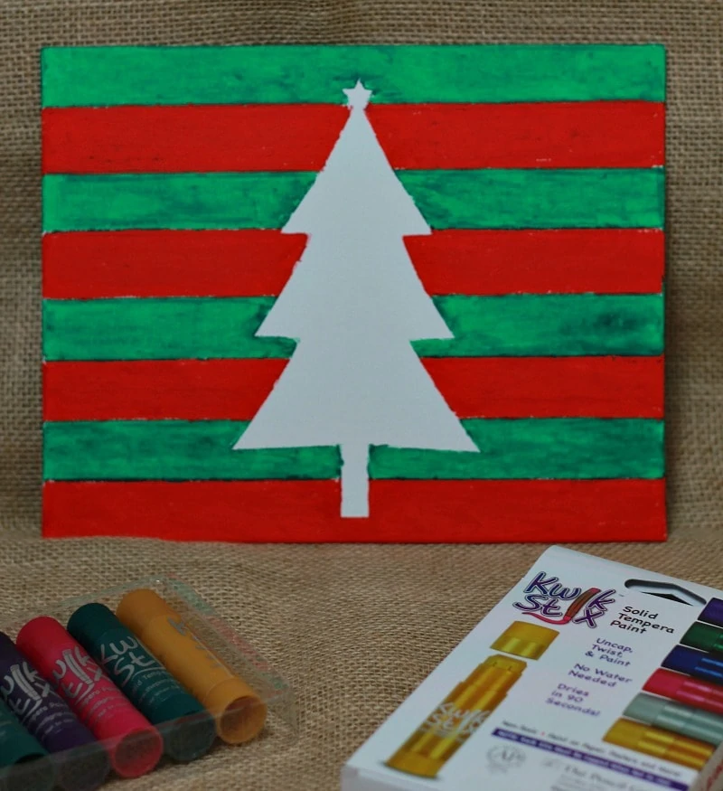 Christmas Tree Silhouette with Kwik Stix crafts