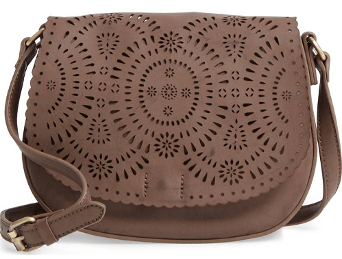 Dakota Faux Leather Saddle Bag