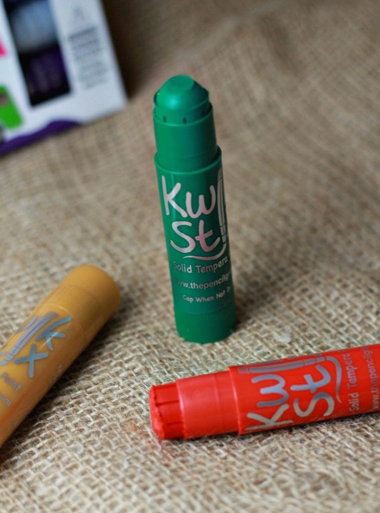 Kwik Stix paint sticks are a mess free option for arts and crafts with kids