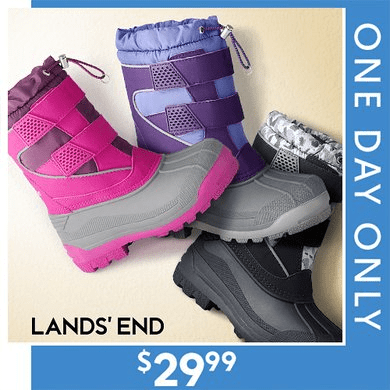 Lands End Kids Snow Plow Boots