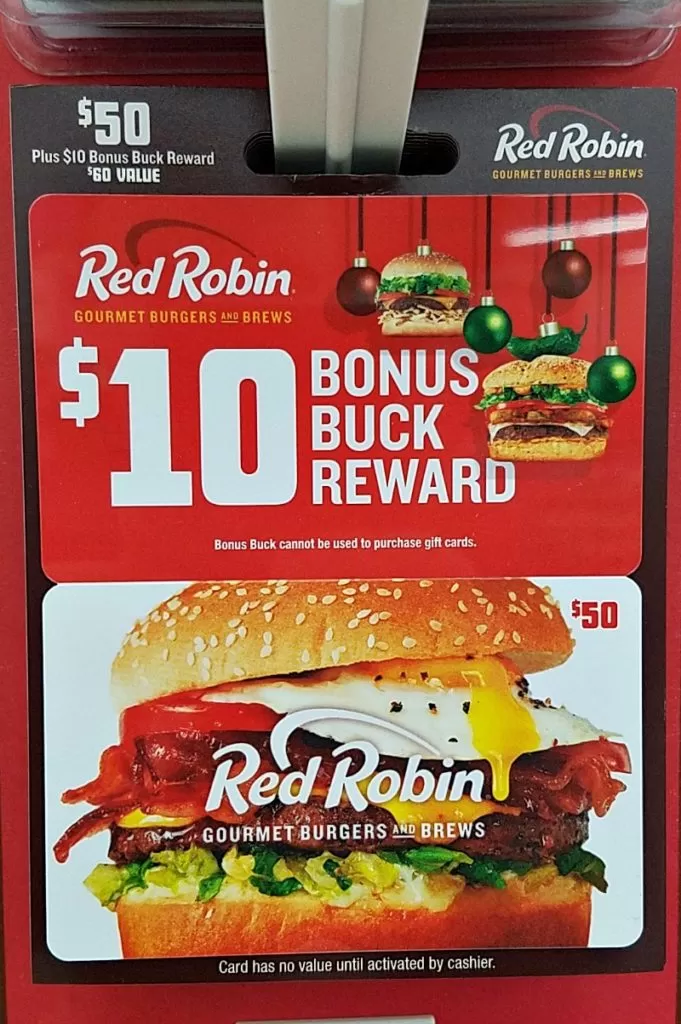 Red Robin Bonus Gift Card