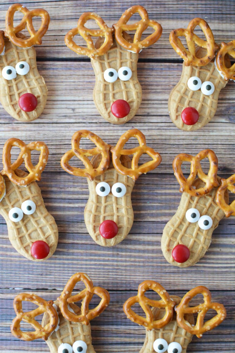 No Bake Nutter Butter Reindeer Cookies - So CUTE! - Thrifty NW Mom